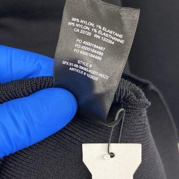 NEW Aritzia Babaton Gallagher Sculpt Knit Long Sleeve Dress Black Noir Size: XL - Picture 7 of 7